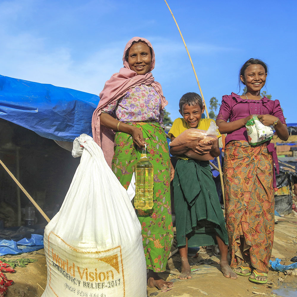 World Vision has provided over 3,000 households with food packages