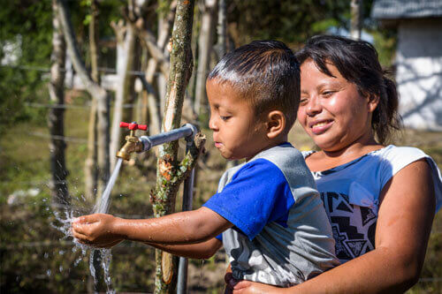 water system in Honduras to alleviate water scarcity