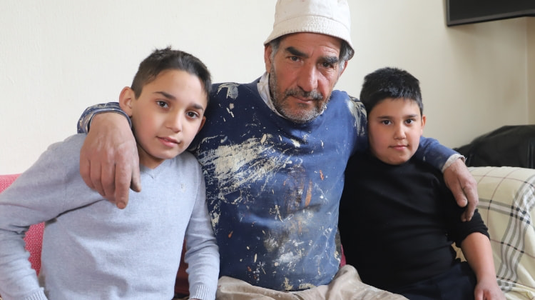 Lebanese father with children