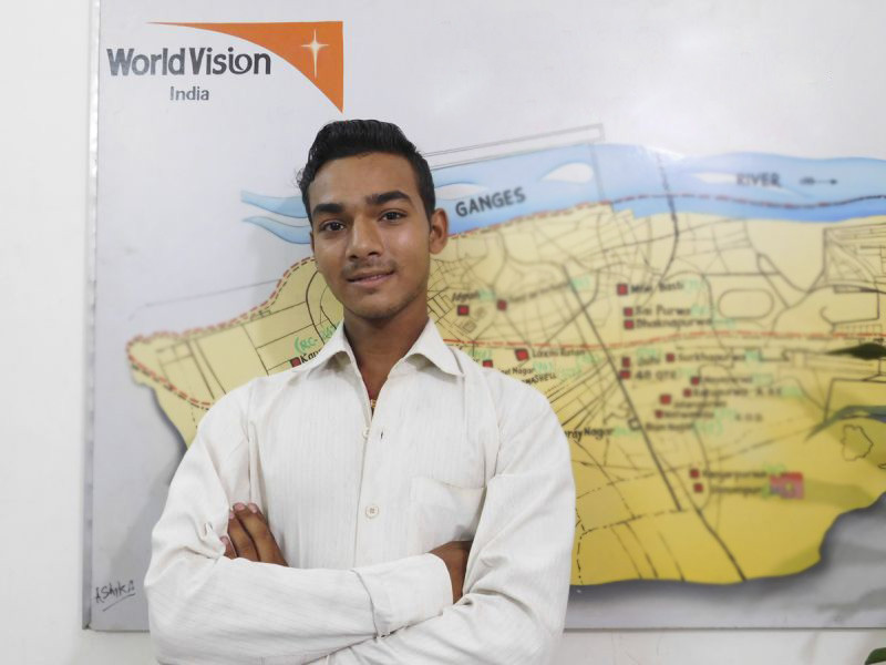 Financial pressures meant Aman had to drop out of school to work with his father.
