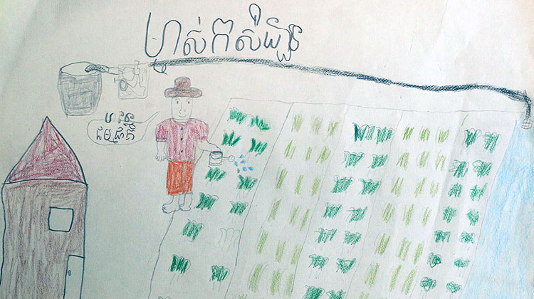 Artwork from a sponsored child
