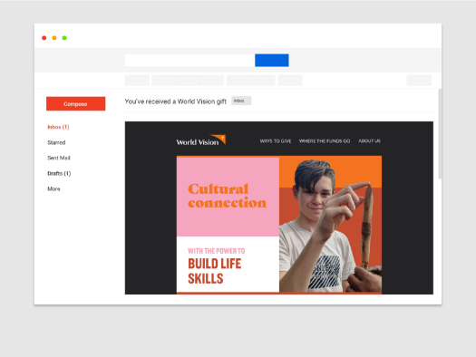 Lachlan, a participant in World Vision's Young Mob Program, pictured here with a spear that the local community in Mutitjulu taught him to carve and throw.