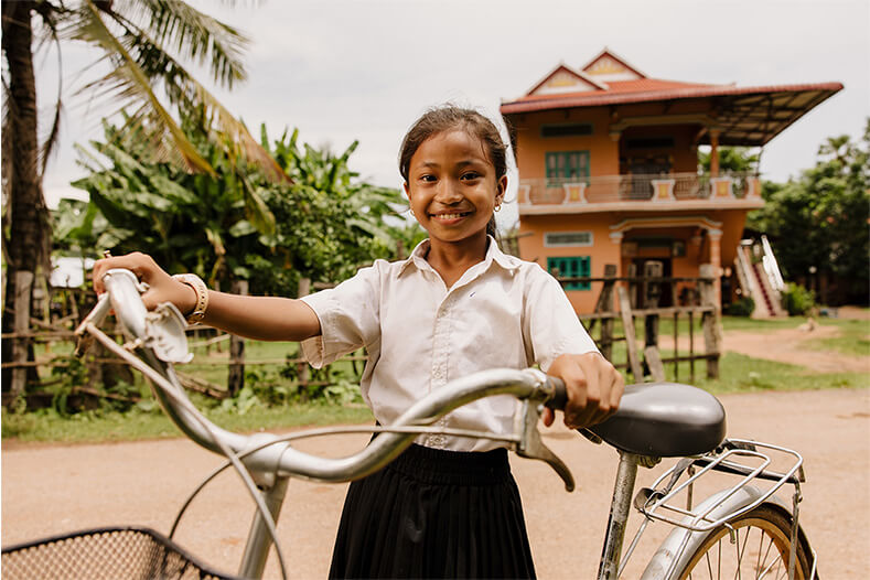 World Vision gift of a bicycle for a girl