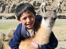 This furry friend can help carry heavy loads and is a source of wool and nutritious milk for Alberto and his family in Bolivia.