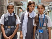 Aliya and her friends are among the 34,387 school children trained in school safety through World Vision's Comprehensive School Safety Framework.