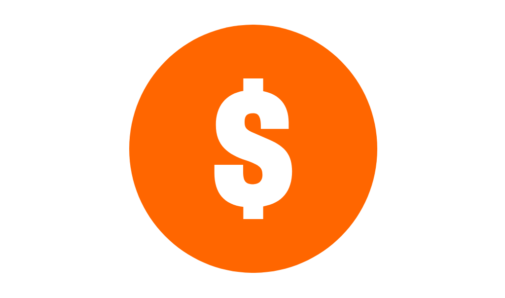Dollar sign fee icon